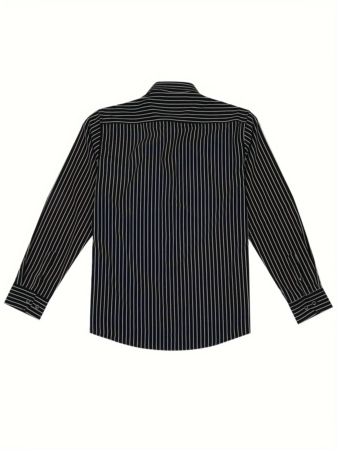 Chemise à rayures style décontracté pour homme – Idéale pour sorties et occasions décontractées - Image 7