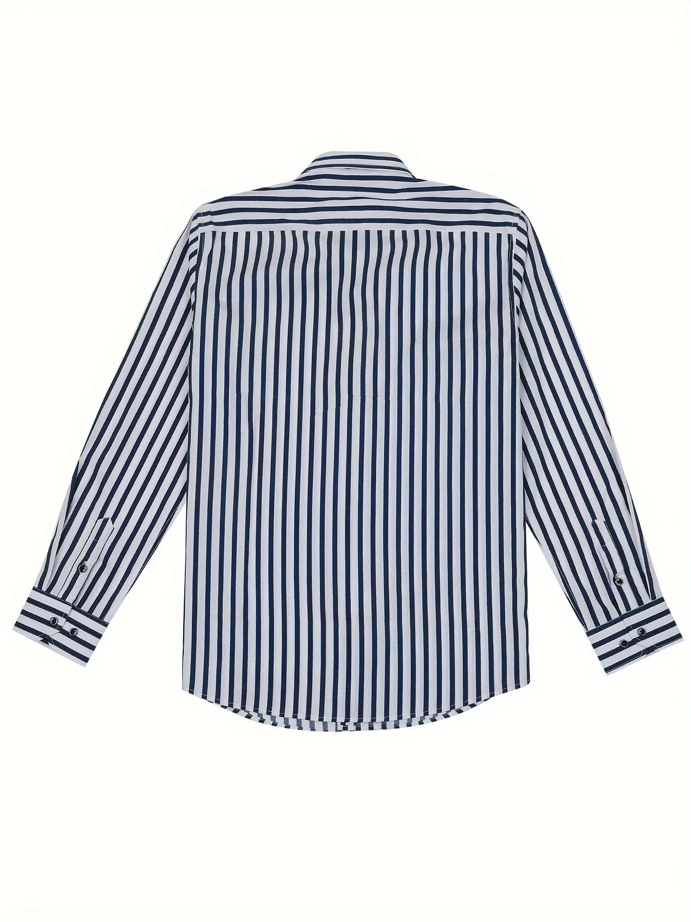 Chemise à rayures style décontracté pour homme – Idéale pour sorties et occasions décontractées - Image 8