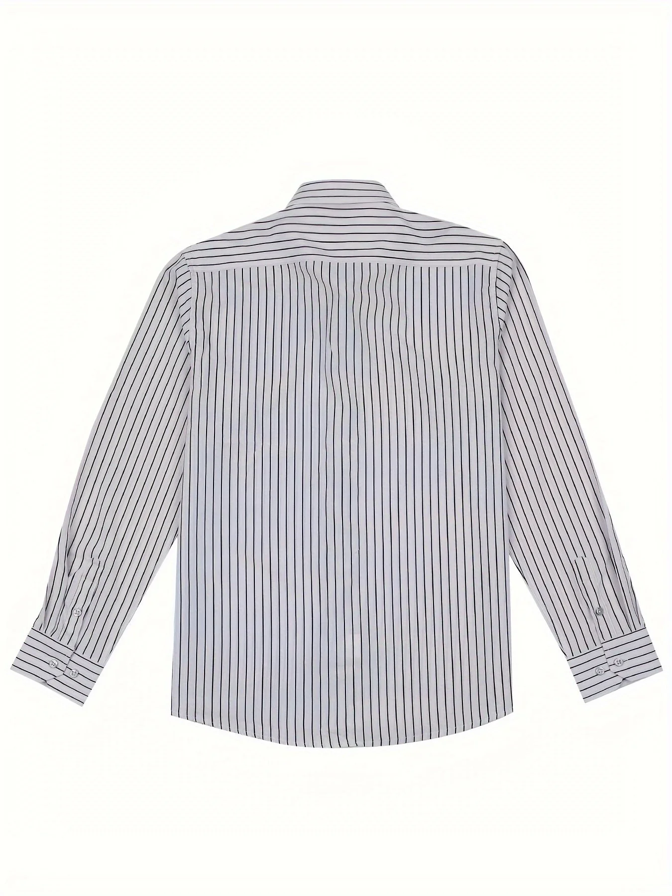 Chemise à rayures style décontracté pour homme – Idéale pour sorties et occasions décontractées - Image 9