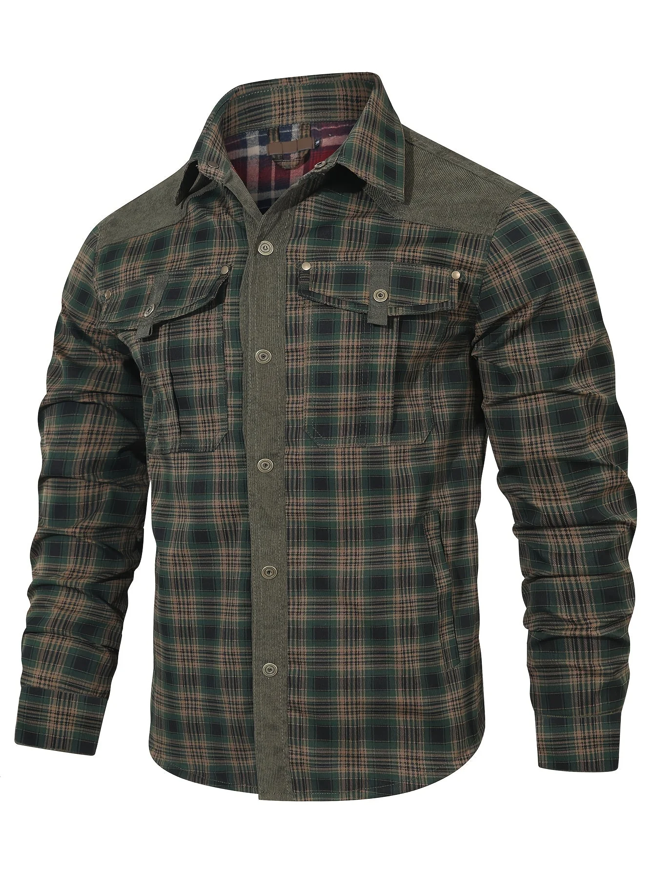 Chemise Surchemise Décontractée Homme à Carreaux Style Outdoor - Image 3