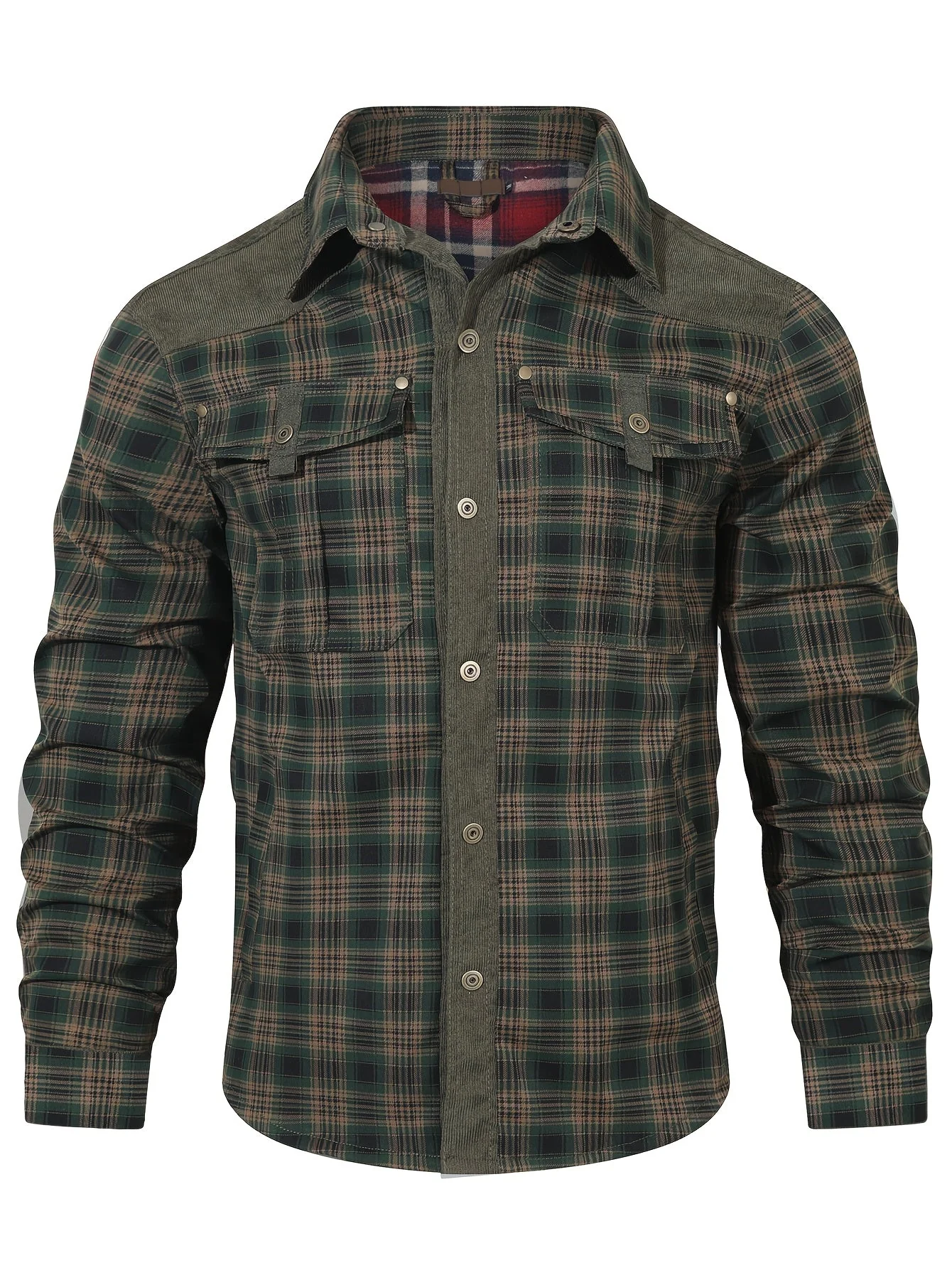 Chemise Surchemise Décontractée Homme à Carreaux Style Outdoor - Image 4