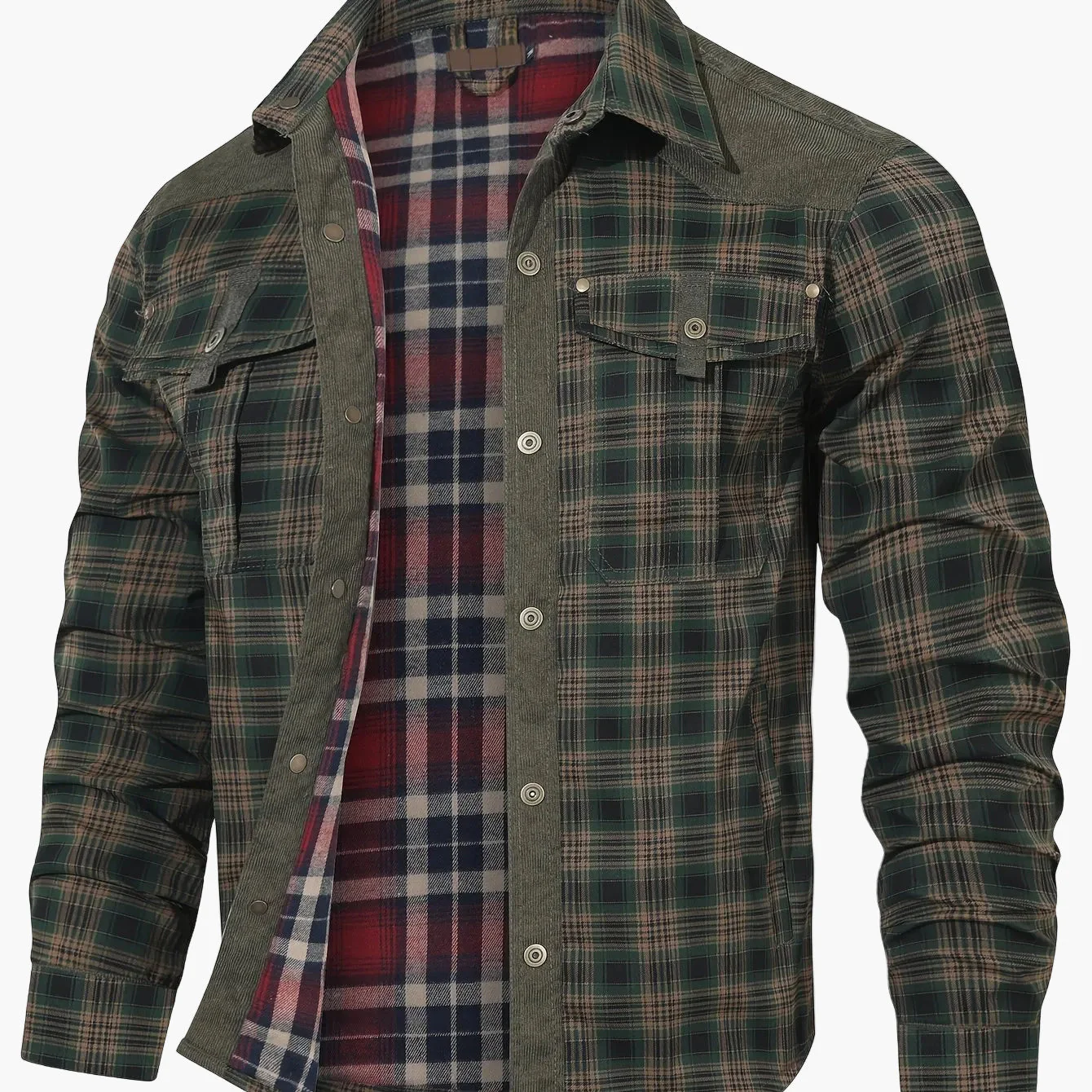 Chemise Surchemise Décontractée Homme à Carreaux Style Outdoor - Image 8