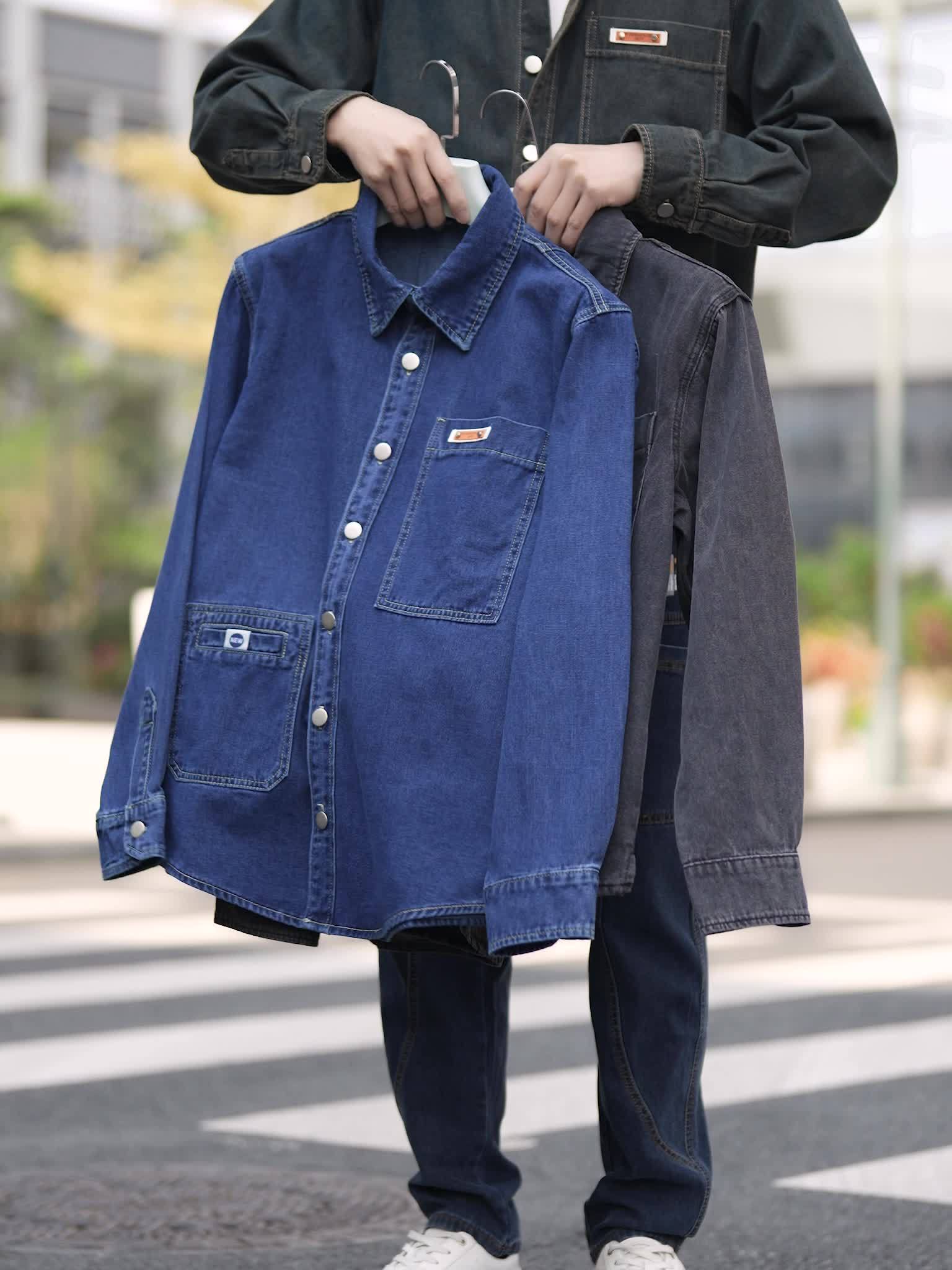 Chemise Surchemise Décontractée Homme Style Urbain Polyvalent - Image 12