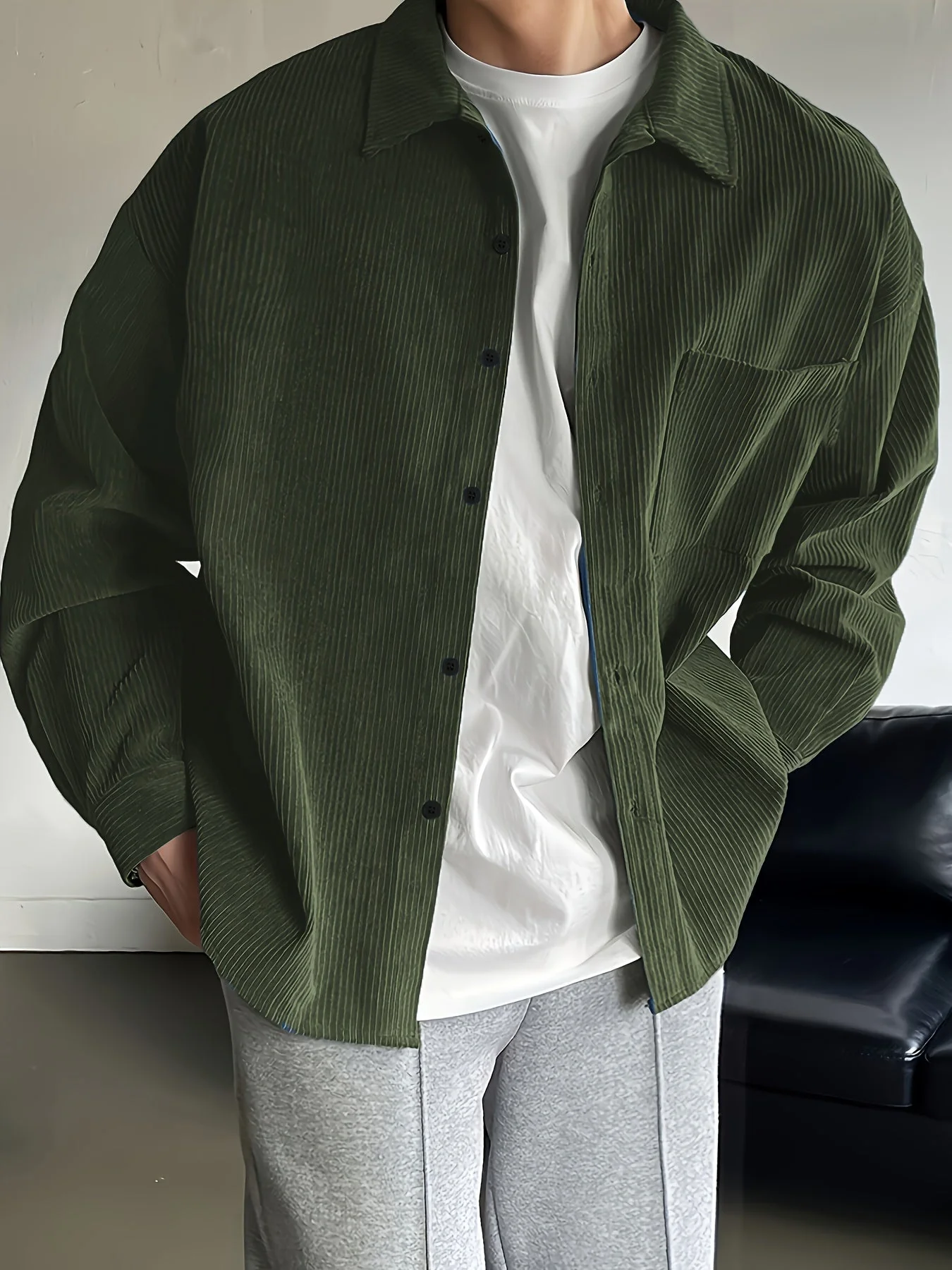 Chemise Surchemise Homme Style Décontracté pour Usage Quotidien - Image 8