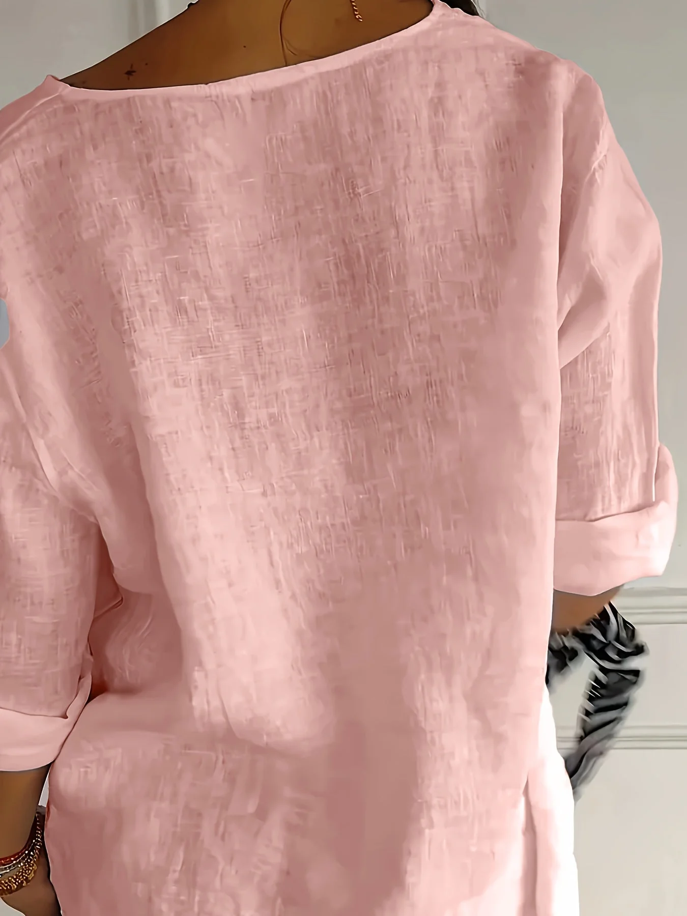 Chemisier décontracté pour femme à boutons style élégant et polyvalent - Image 8