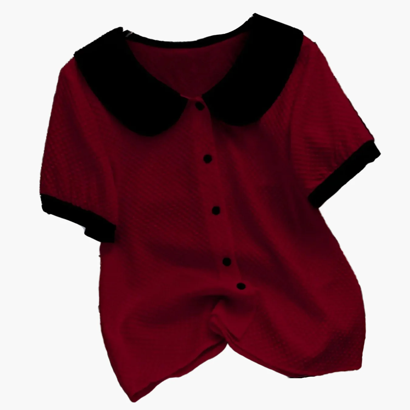 Chemisier élégant pour femme à col Claudine style rétro, manches courtes, idéal pour le bureau ou les sorties - Image 10