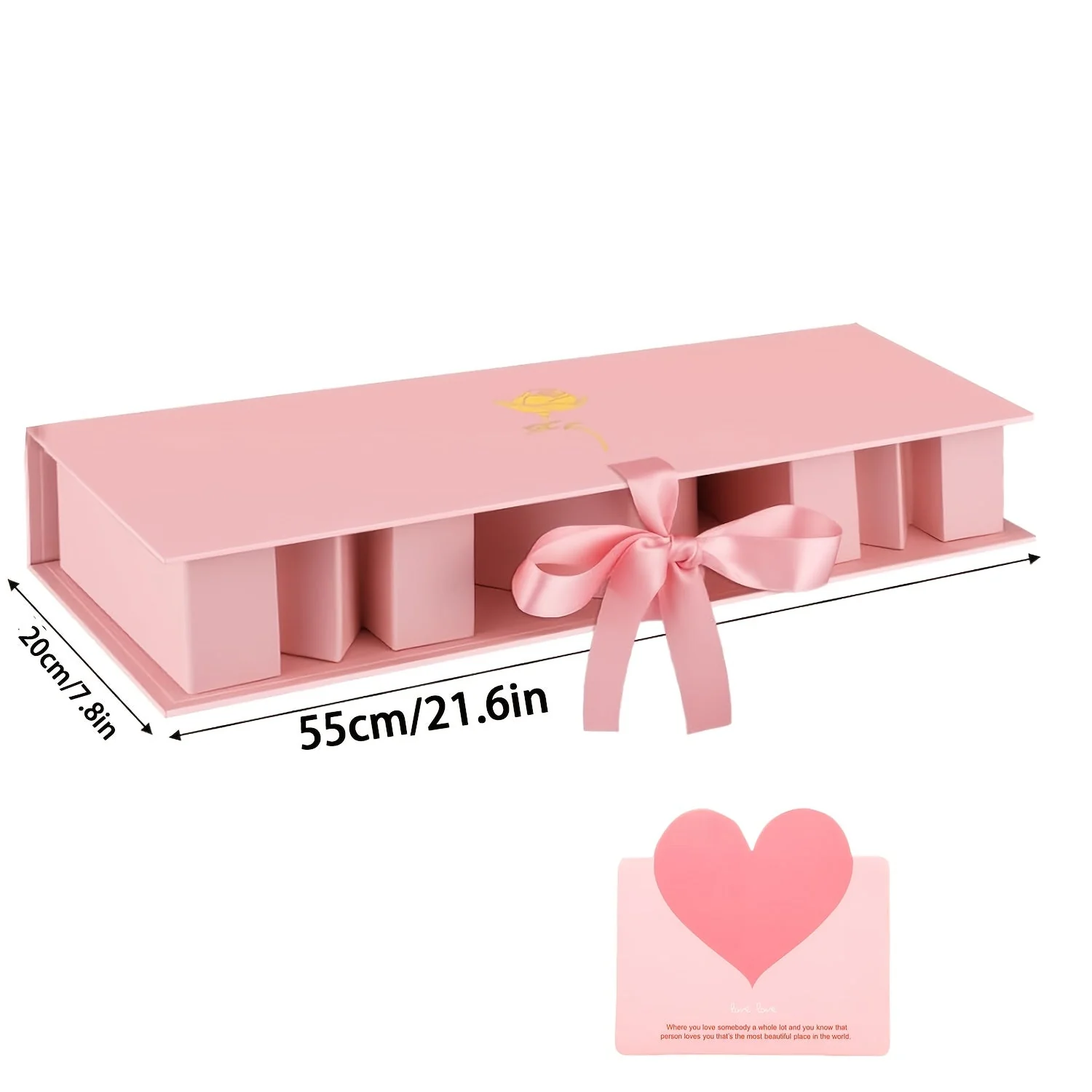 Coffret Cadeau Fantaisie Fête des Mères Femme – Boîte Présentoir Élégante avec Compartiments Lettres et Cœur - Image 5