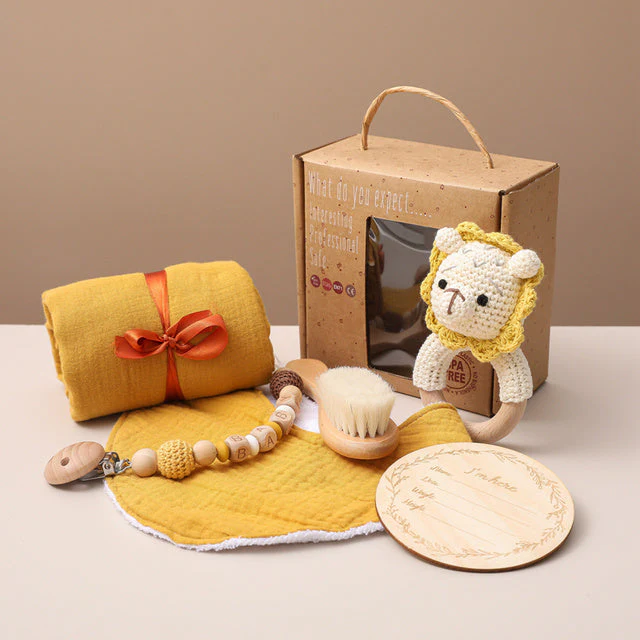 Coffret Cadeau de Naissance Bébé Mixte – Set de Bain et Jouets Éveil Éléphant - Image 6