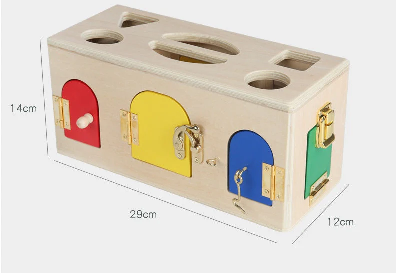 Coffret éducatif Montessori verrouillage formes pour enfants - Jouet pédagogique d'apprentissage - Image 10