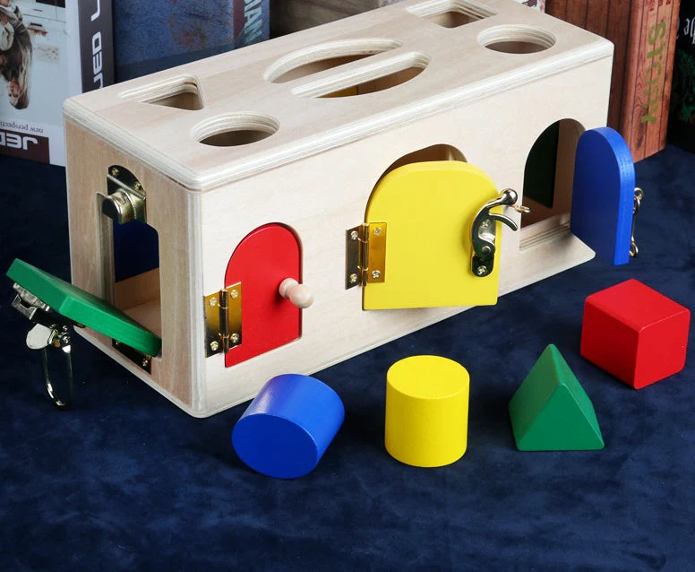 Coffret éducatif Montessori verrouillage formes pour enfants - Jouet pédagogique d'apprentissage - Image 11