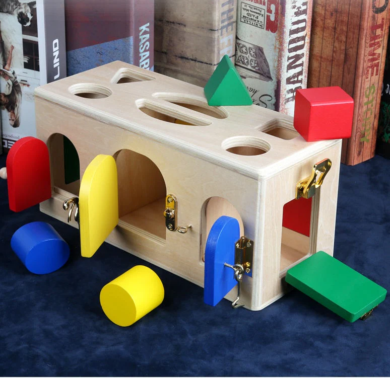 Coffret éducatif Montessori verrouillage formes pour enfants - Jouet pédagogique d'apprentissage - Image 2