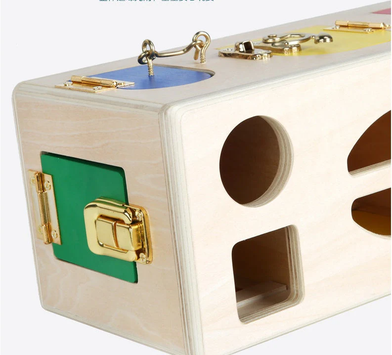 Coffret éducatif Montessori verrouillage formes pour enfants - Jouet pédagogique d'apprentissage - Image 3