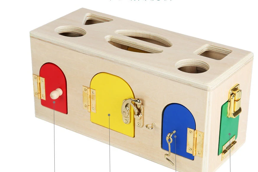 Coffret éducatif Montessori verrouillage formes pour enfants - Jouet pédagogique d'apprentissage - Image 7