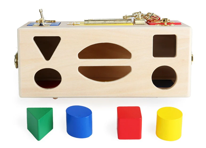 Coffret éducatif Montessori verrouillage formes pour enfants - Jouet pédagogique d'apprentissage - Image 8
