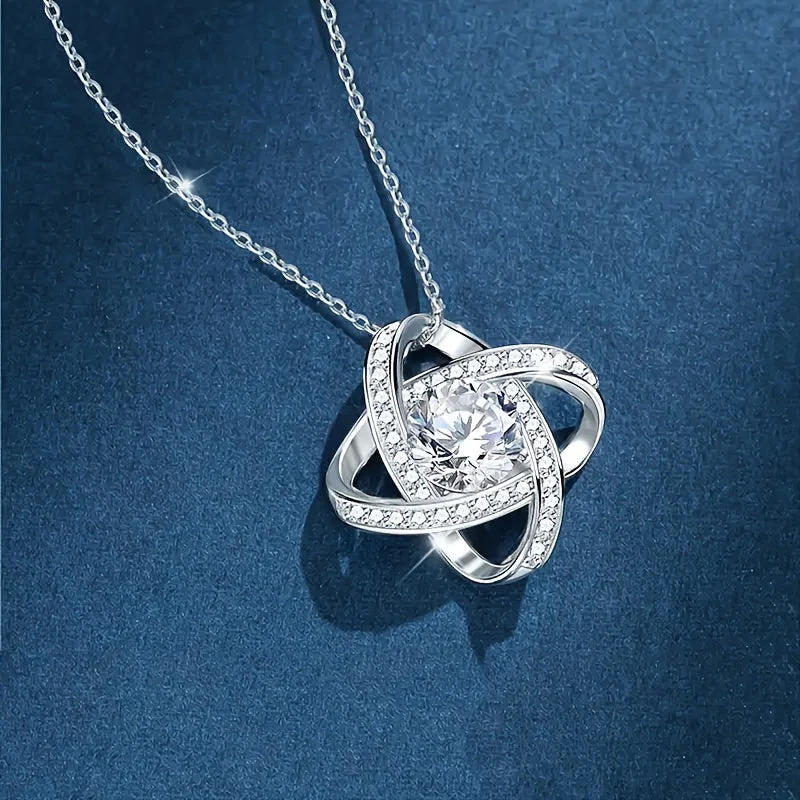 Collier Femme Élégant Cadeau pour Maman avec Message Touchant – Bijou Style Nœud d’Amour pour la Fête des Mères - Image 2