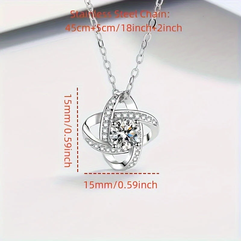 Collier Femme Élégant Cadeau pour Maman avec Message Touchant – Bijou Style Nœud d’Amour pour la Fête des Mères - Image 5