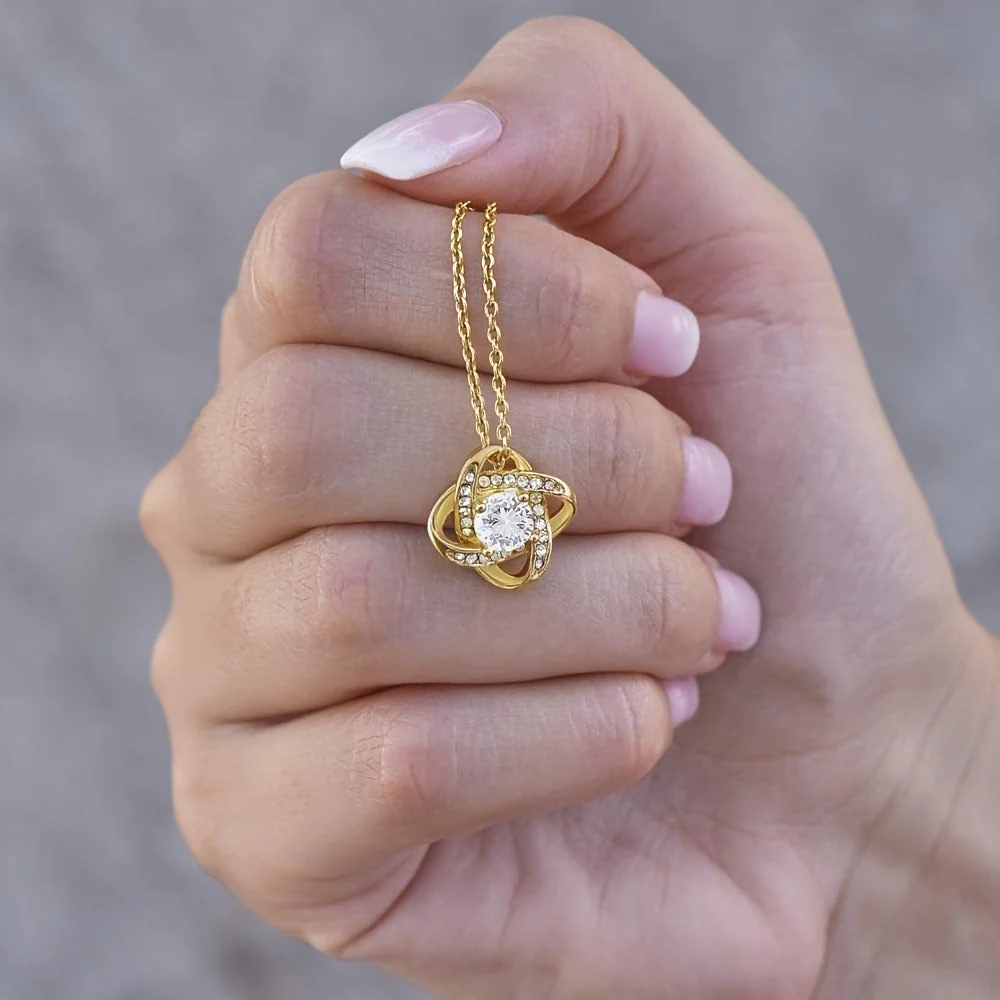 Collier Femme Élégant Cadeau pour Maman avec Message Touchant – Bijou Style Nœud d’Amour pour la Fête des Mères - Image 8