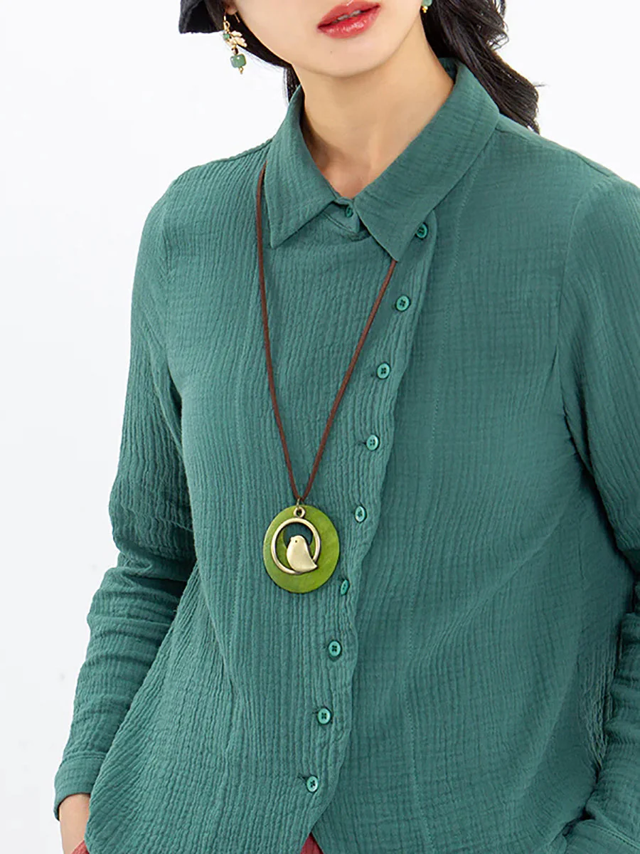 Collier Pendentif Rond Style Rétro Unisexe pour Cadeau ou Voyage - Image 4