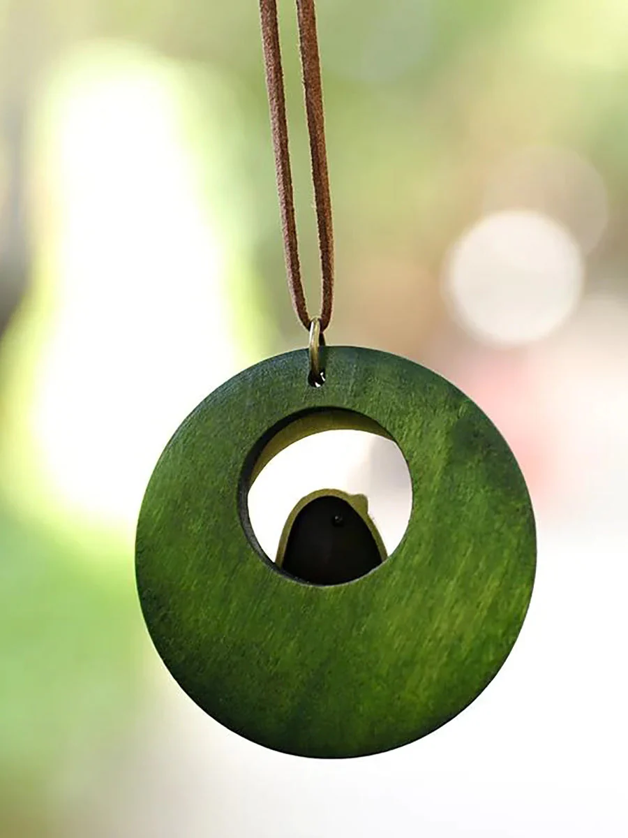 Collier Pendentif Rond Style Rétro Unisexe pour Cadeau ou Voyage - Image 9