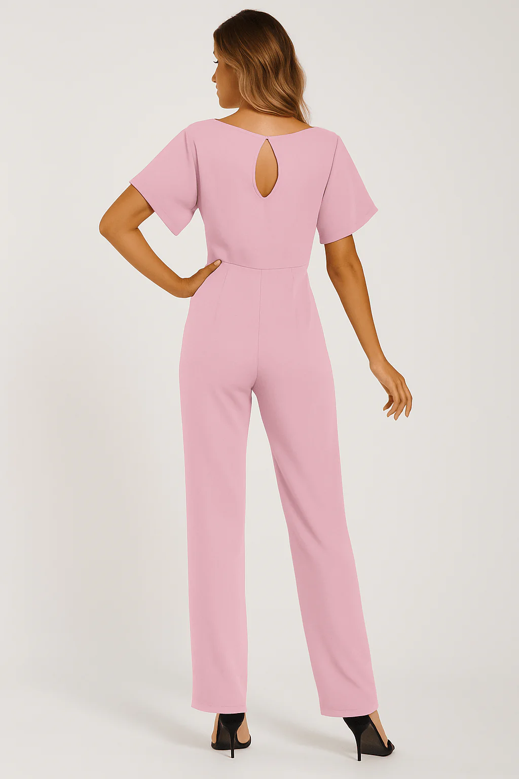 Combinaison élégante pour femme à ceinture nouée pour occasions décontractées ou habillées - Image 13