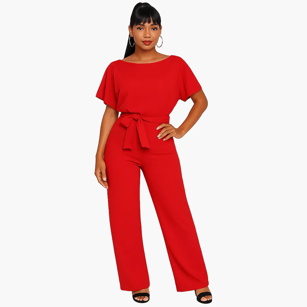 Combinaison élégante pour femme à ceinture nouée pour occasions décontractées ou habillées - Image 14