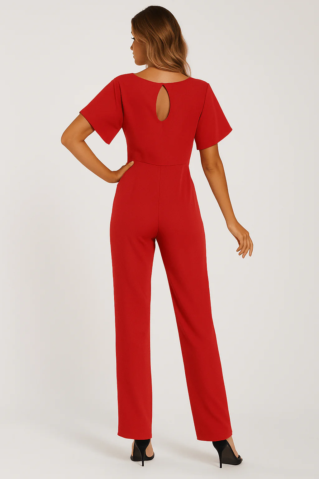 Combinaison élégante pour femme à ceinture nouée pour occasions décontractées ou habillées - Image 16