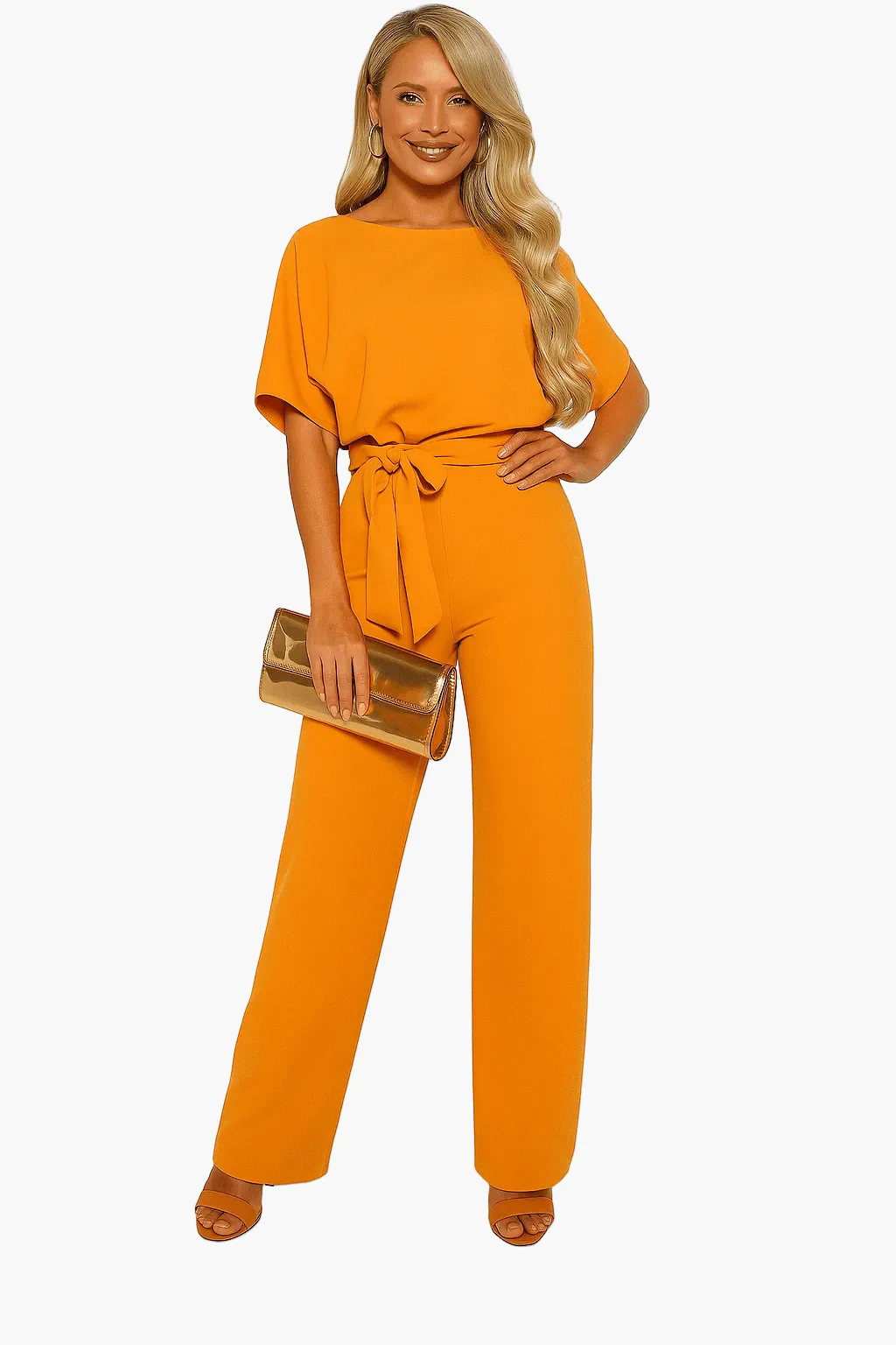 Combinaison élégante pour femme à ceinture nouée pour occasions décontractées ou habillées - Image 17