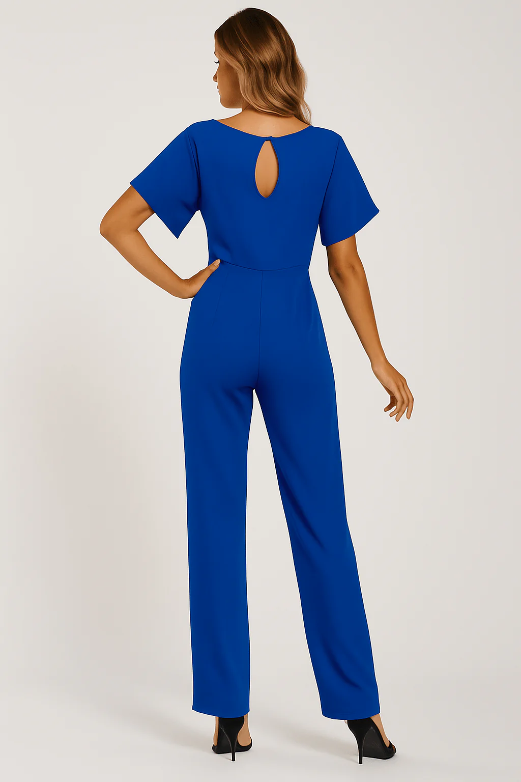 Combinaison élégante pour femme à ceinture nouée pour occasions décontractées ou habillées - Image 8
