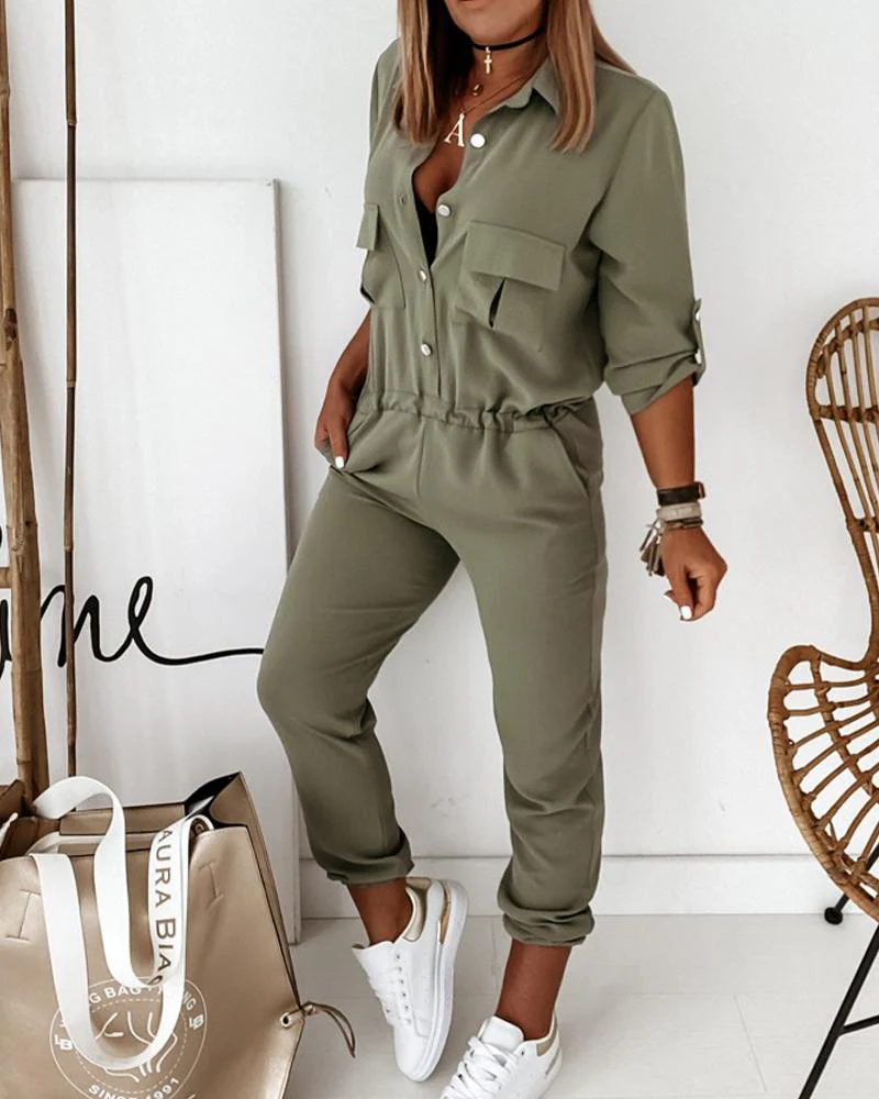 Combinaison élégante pour femme style casual chic polyvalente - Image 5
