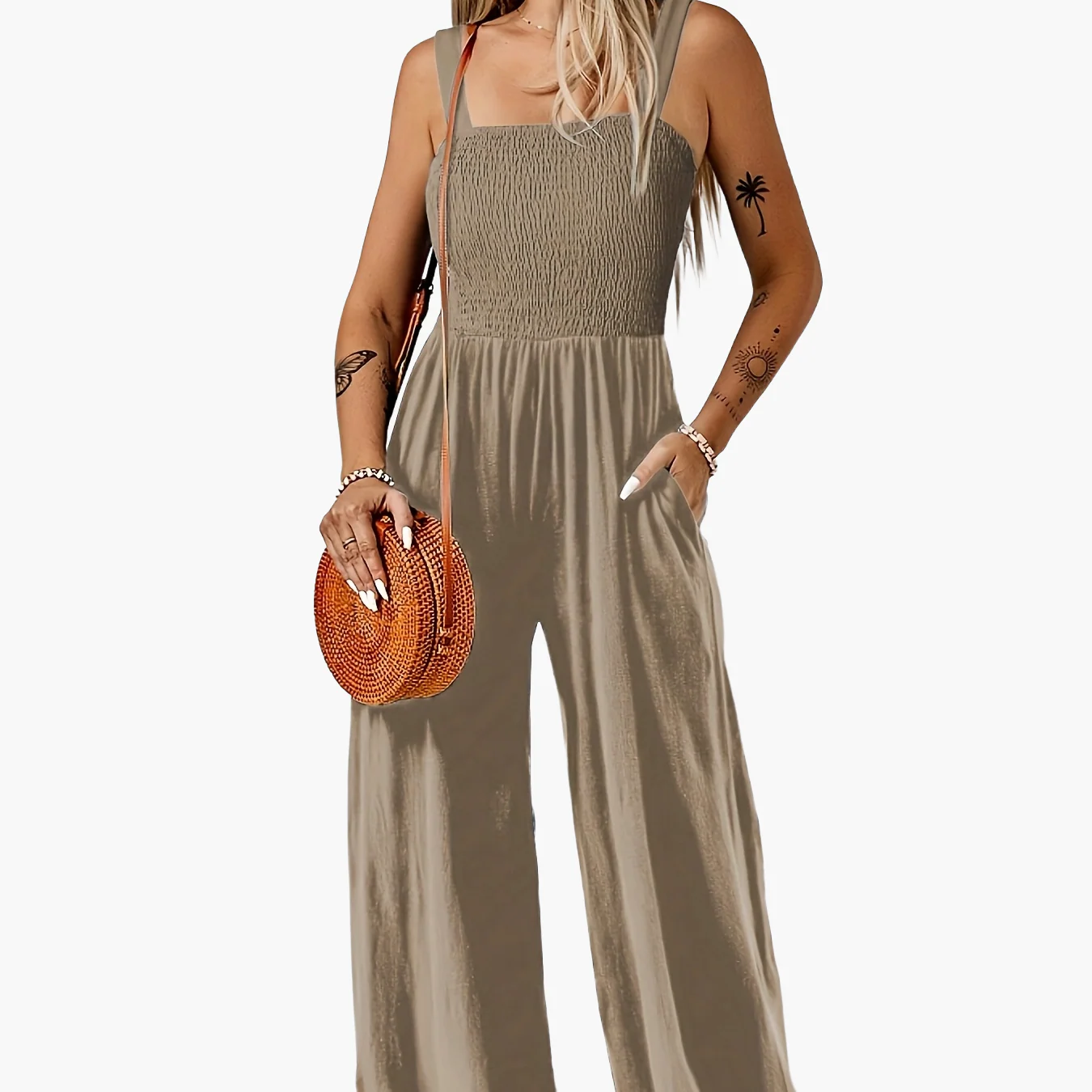 Combinaison élégante à jambes larges pour femme – Style décontracté chic printemps/été - Image 11