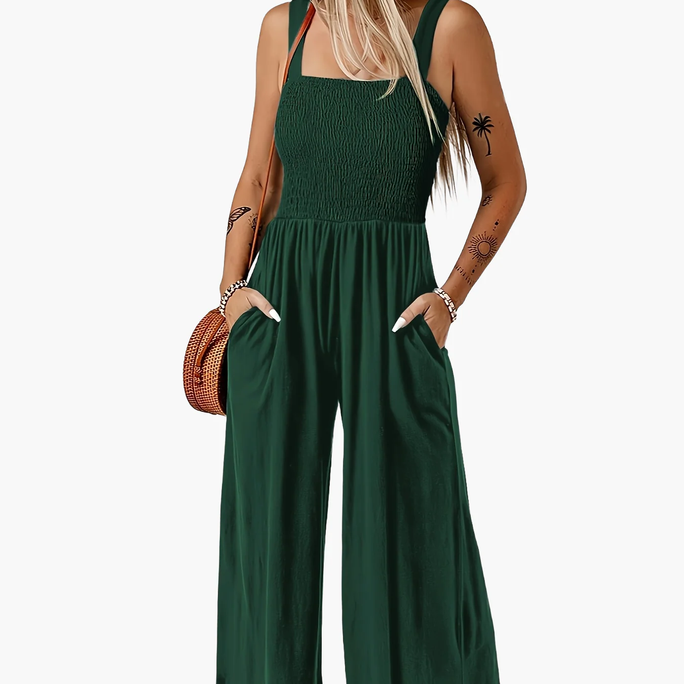 Combinaison élégante à jambes larges pour femme – Style décontracté chic printemps/été - Image 12
