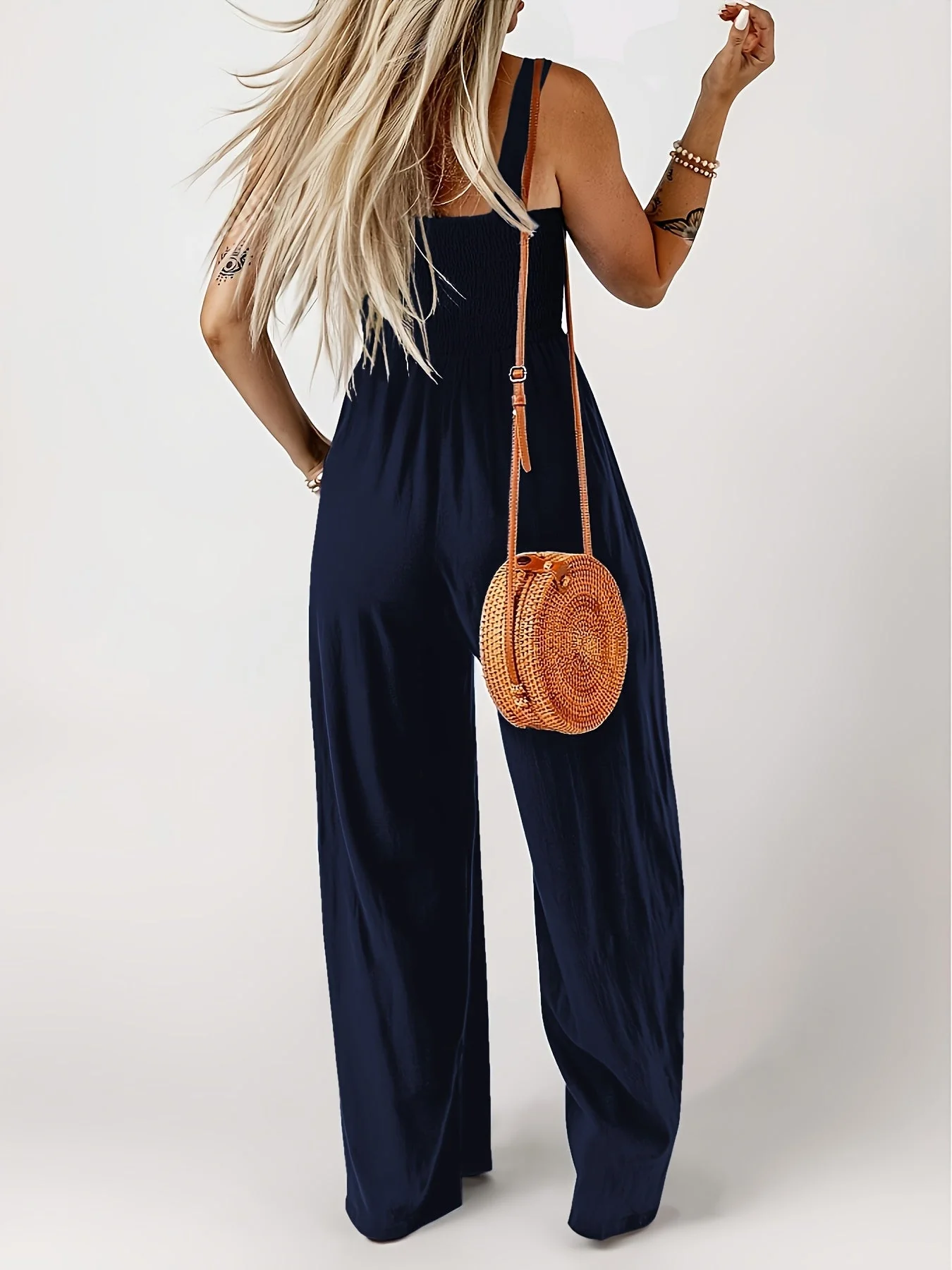 Combinaison élégante à jambes larges pour femme – Style décontracté chic printemps/été - Image 6