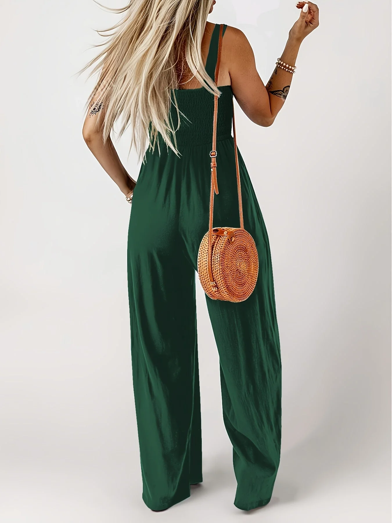 Combinaison élégante à jambes larges pour femme – Style décontracté chic printemps/été - Image 8