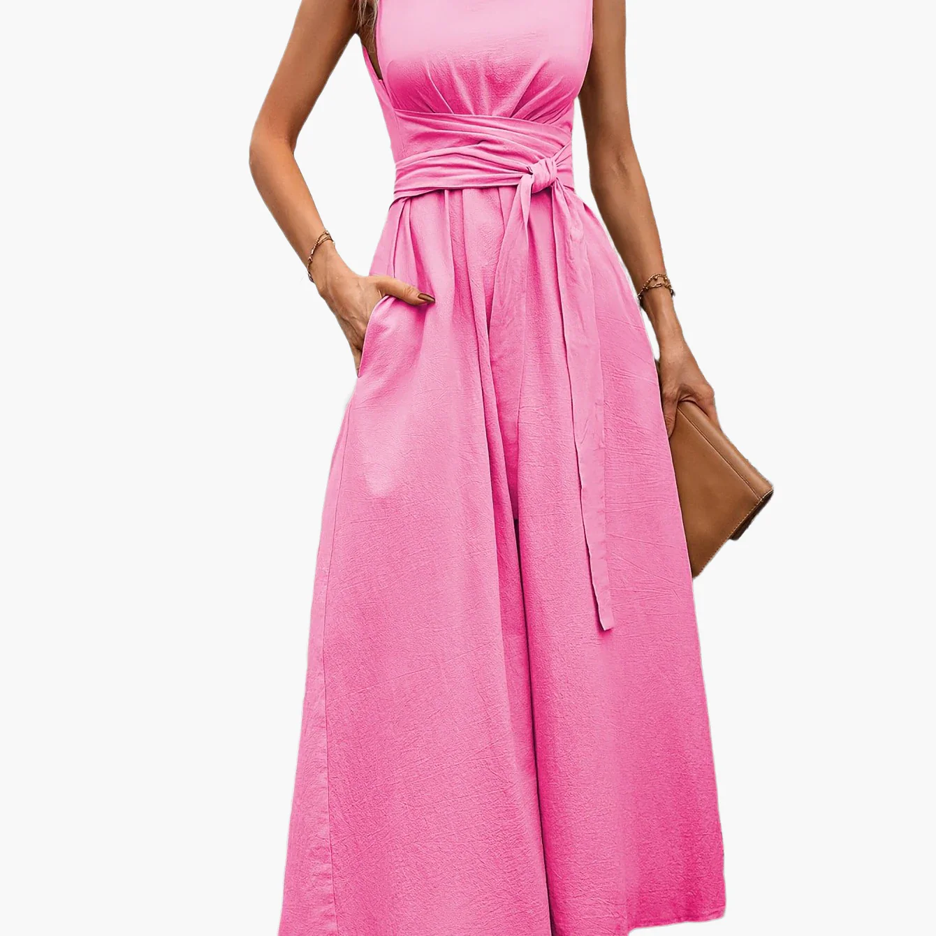Combinaison élégante sans manches femme style décontracté pour été et sorties - Image 10