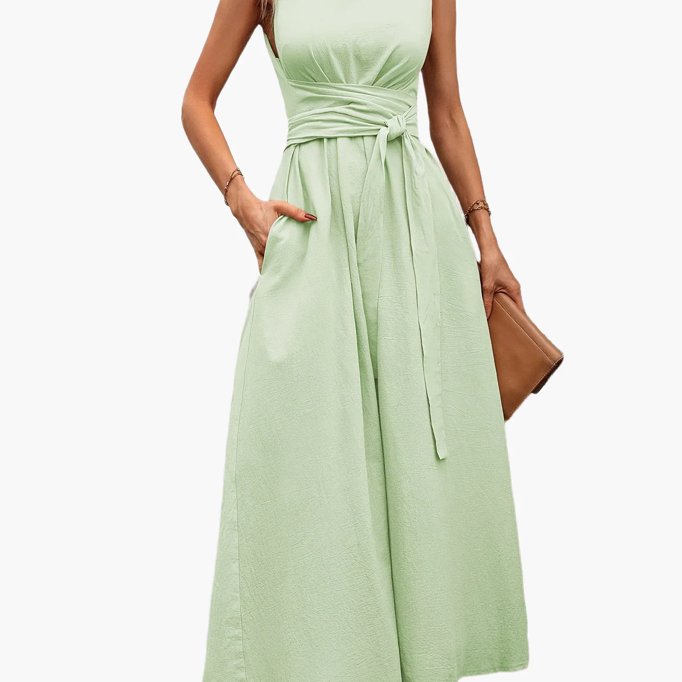Combinaison élégante sans manches femme style décontracté pour été et sorties - Image 13