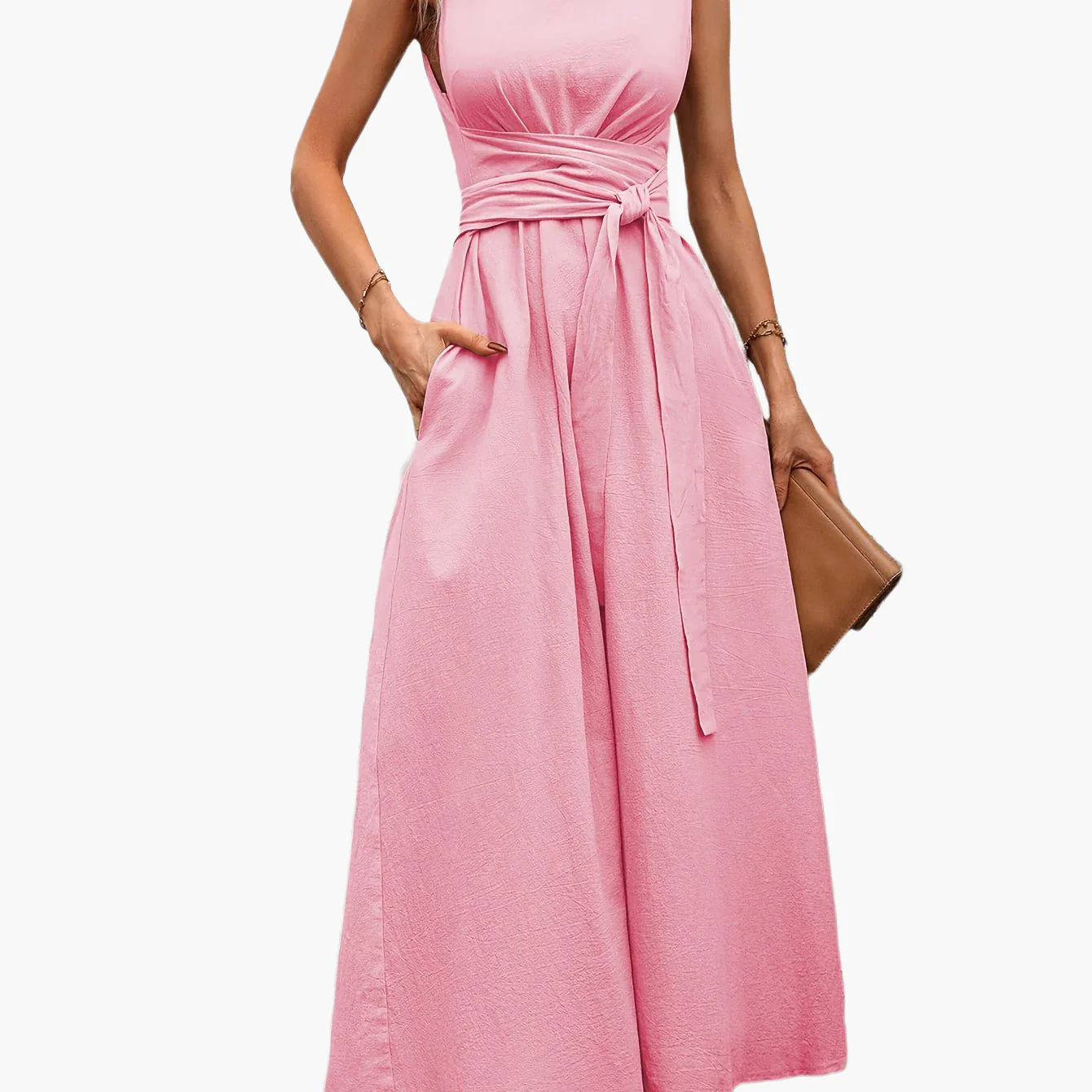 Combinaison élégante sans manches femme style décontracté pour été et sorties - Image 18