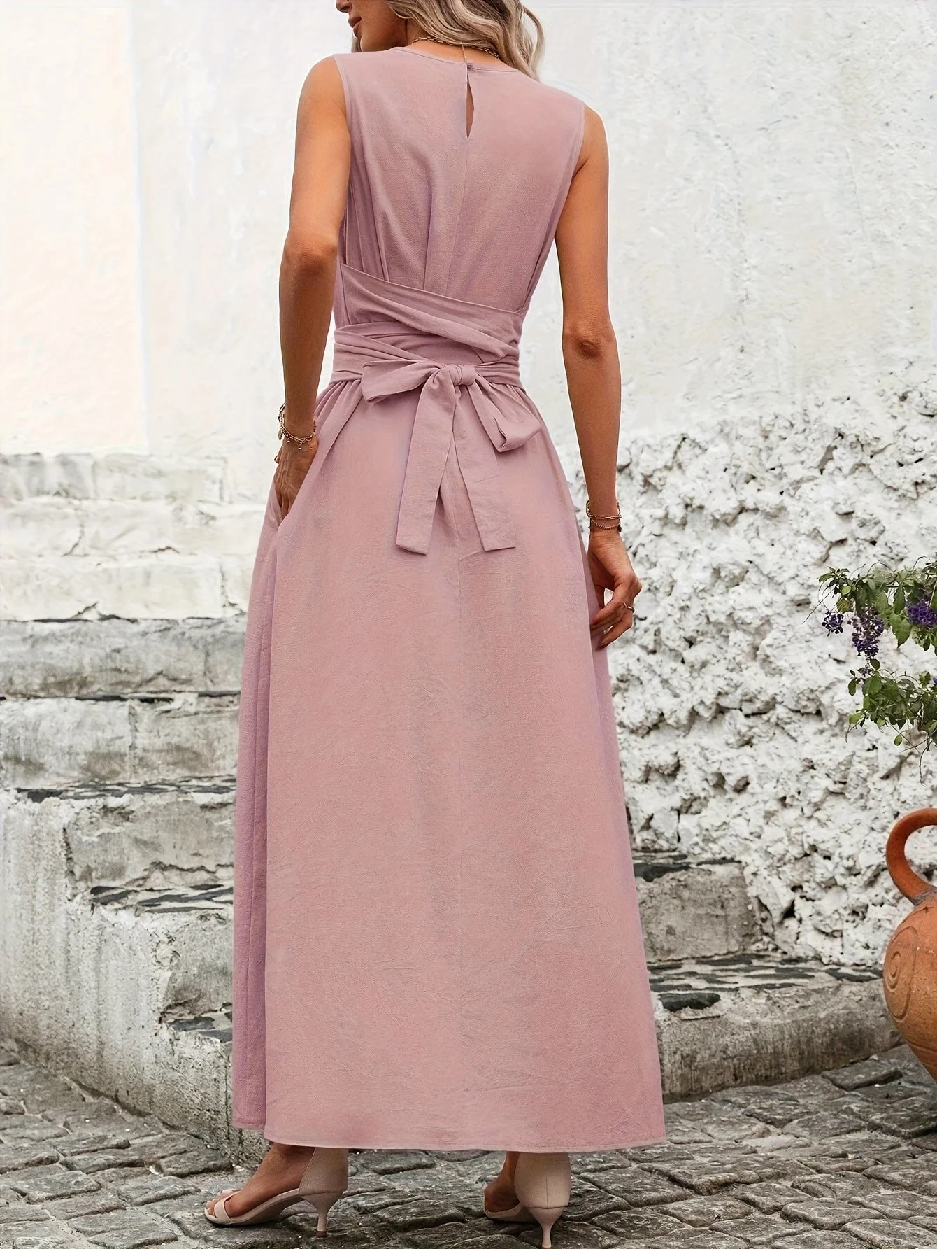 Combinaison élégante sans manches femme style décontracté pour été et sorties - Image 2
