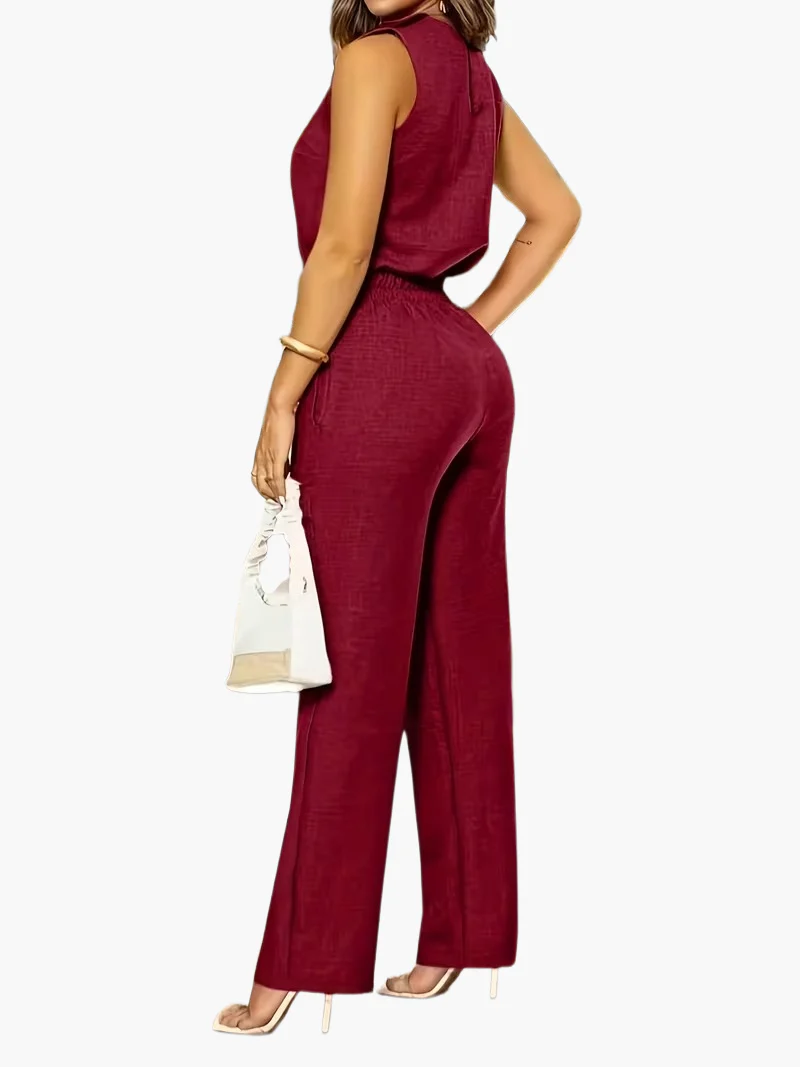 Combinaison Pantalon Élégante Femme Style Chic pour Bureau et Sorties - Image 17
