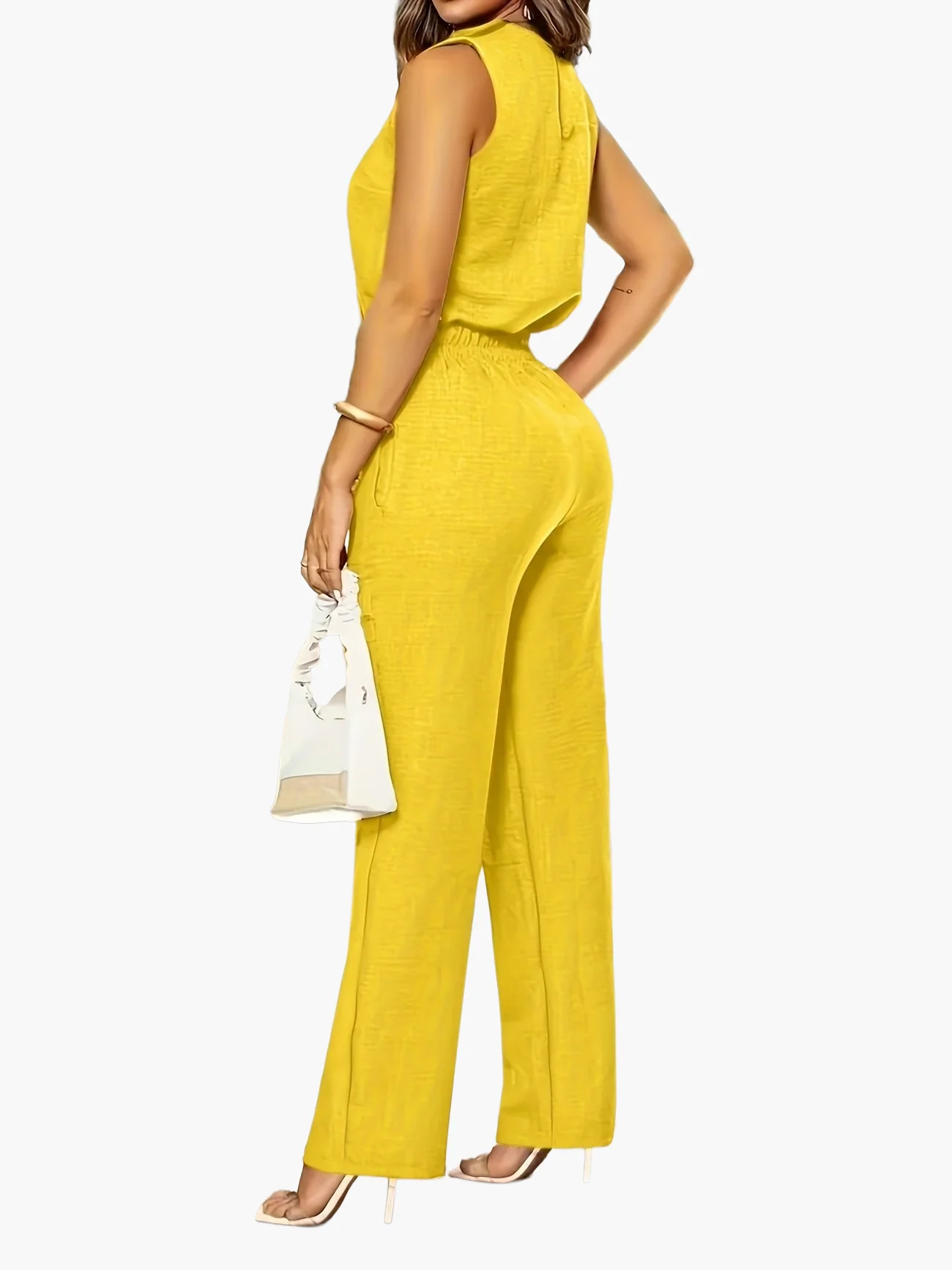 Combinaison Pantalon Élégante Femme Style Chic pour Bureau et Sorties - Image 18