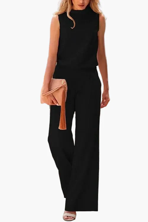 Combinaison pantalon sans manches élégante femme – Style chic et polyvalent pour toutes occasions - Image 2