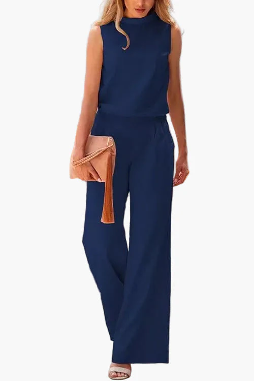 Combinaison pantalon sans manches élégante femme – Style chic et polyvalent pour toutes occasions - Image 3