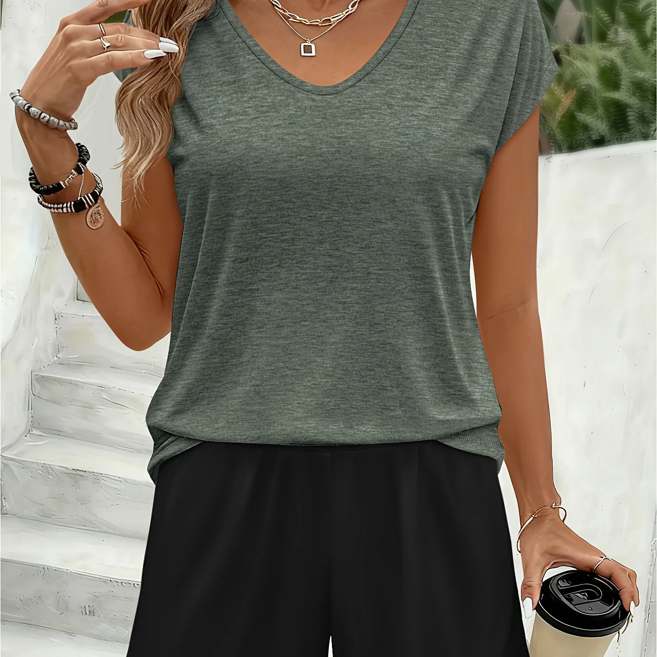 Combinaison Short Décontractée Femme Style Estival pour Loisirs et Quotidien - Image 19