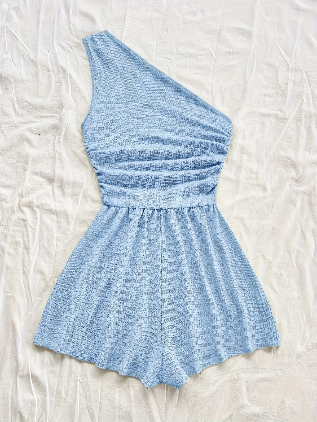 Combinaison short femme une épaule style casual pour l'été - Image 8
