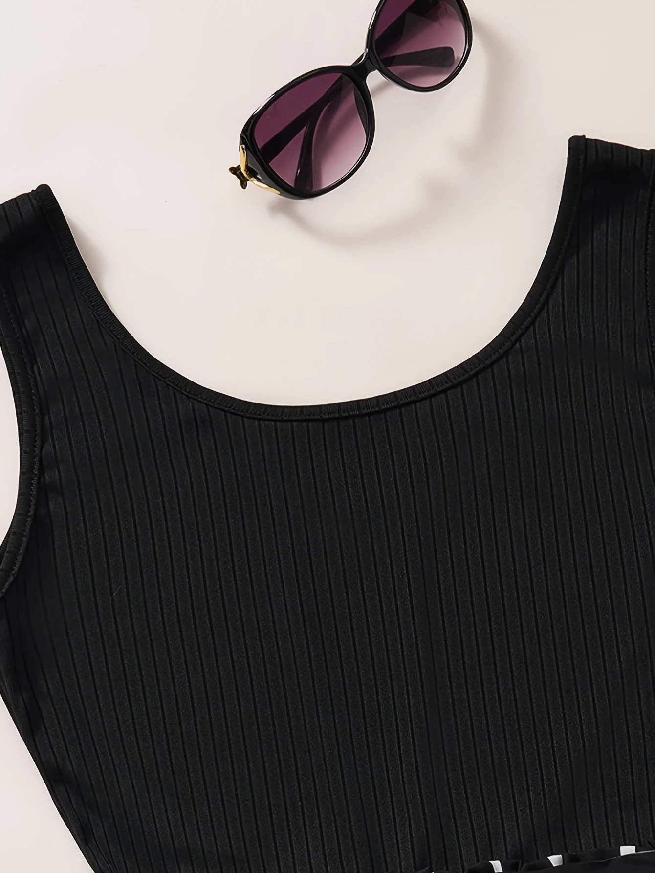 Combishort élégante à rayures pour femme, style décontracté été - Image 4