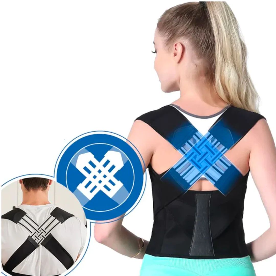 Correcteur de posture dorsal pour homme – Soutien ergonomique pour le dos et les épaules, maintien du dos, redresseur de posture - Image 2