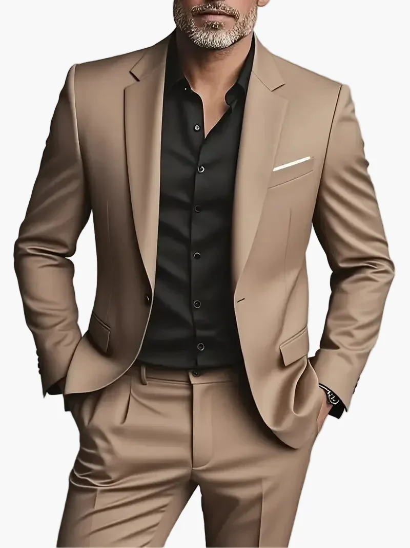 Costume deux pièces homme élégant coupe moderne pour affaires et soirées - Image 3