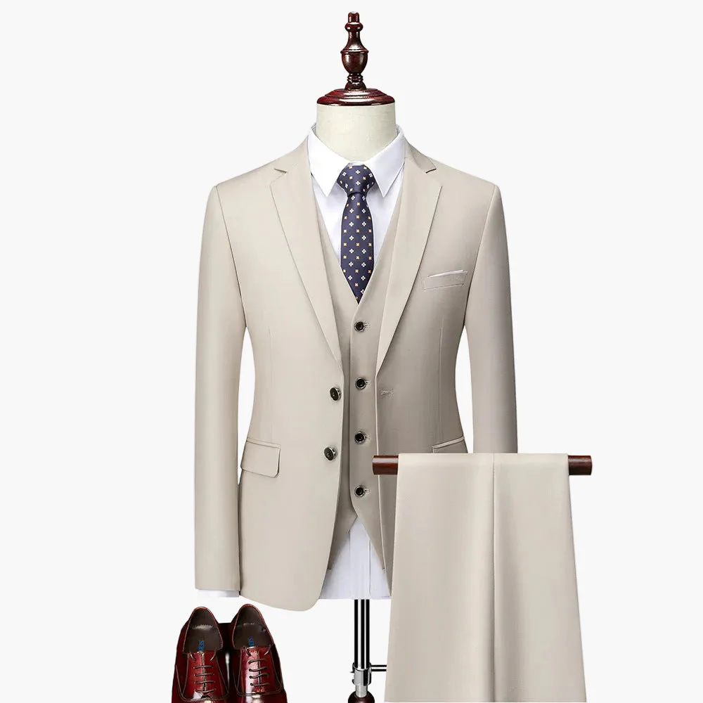 Costume Homme 3 Pièces Coupe Moderne pour Mariage et Affaires - Image 6
