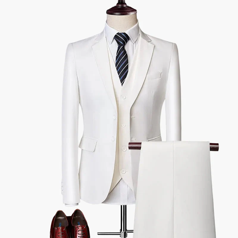 Costume Homme 3 Pièces Coupe Moderne pour Mariage et Affaires - Image 7