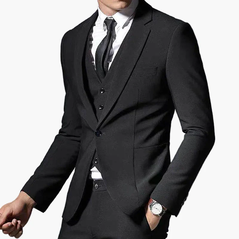 Costume Homme Élégant 3 Pièces Style Business et Mariage - Image 6
