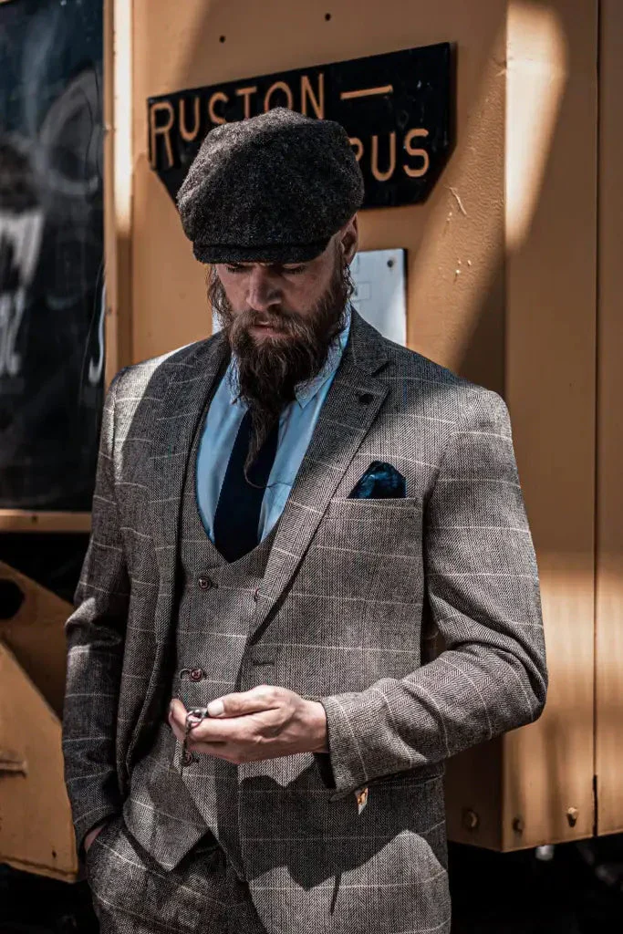 Costume Homme Trois Pièces Double Boutonnage Style Anglais Élégant et Polyvalent - Image 16
